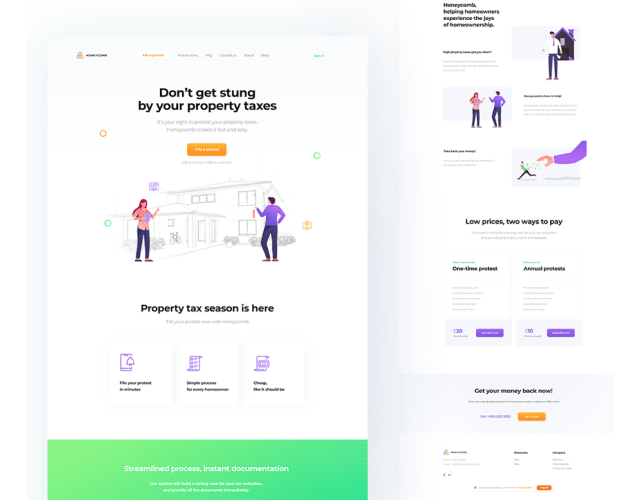 collage of web design art