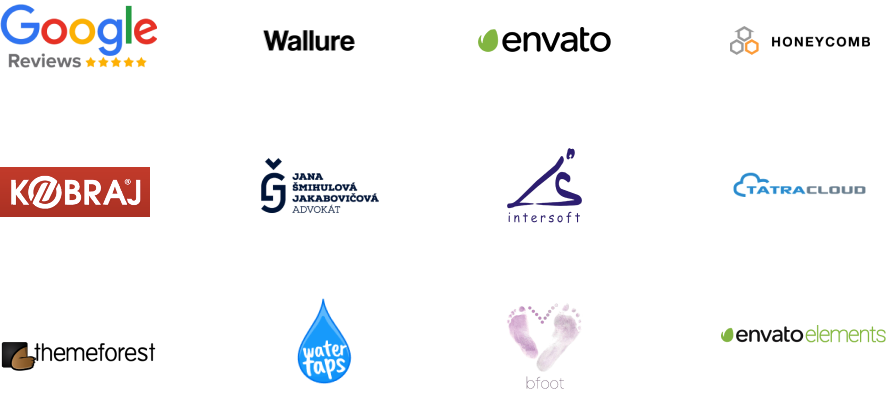 Logos of companies I worked with